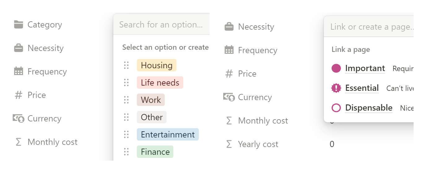 Category and necesity